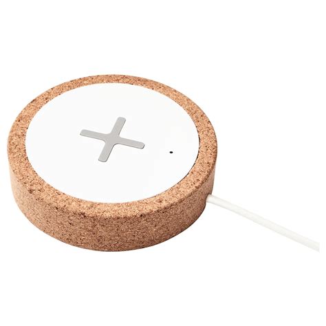 Nordm Rke Wireless Charger White Cork Ikea