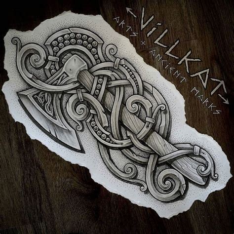 7 Epic Norse Viking Axe Tattoo Designs to Inspire