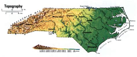 North Carolina Elevation Map: Explore the Tar Heel State