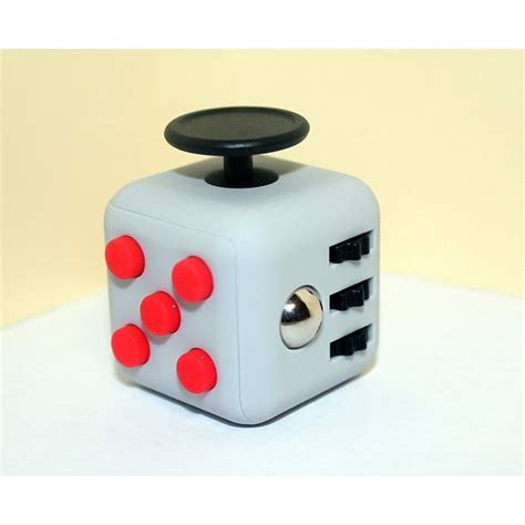 Novelty Keychain Fun 6 Sided Fidget Cube Dice Adults Anxiety Stress