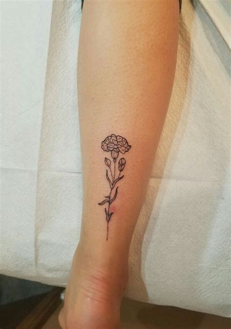 November Birth Flower Tattoo Small