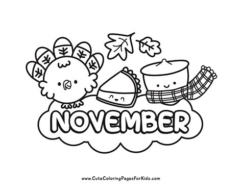 November Coloring Pages (100% Free Printables)