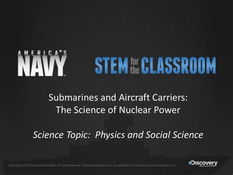 Nuclear Power Is Navy Stem For The Classroom