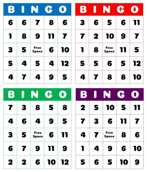 Number Bingo Cards 10 Free Pdf Printables Printablee