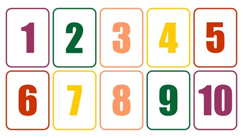 Number Card 1 10 10 Free Pdf Printables Printablee