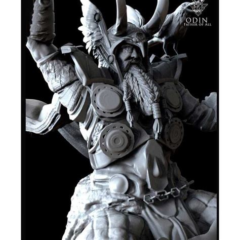 Odin God The All Father Diorama Stl Files For 3D Print Odin God Odin Stl