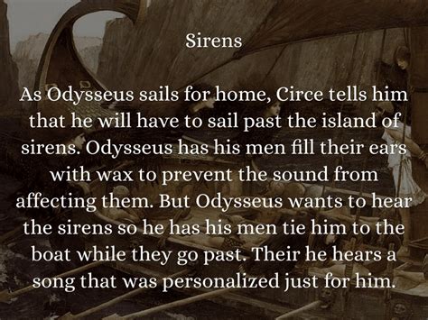 Odyssey Sirens Quotes Quotesgram