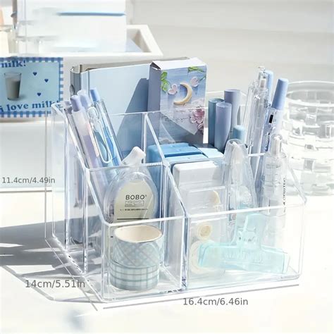 Office Desktop Storage And Finishing Artifact Transparent Acrylic Book