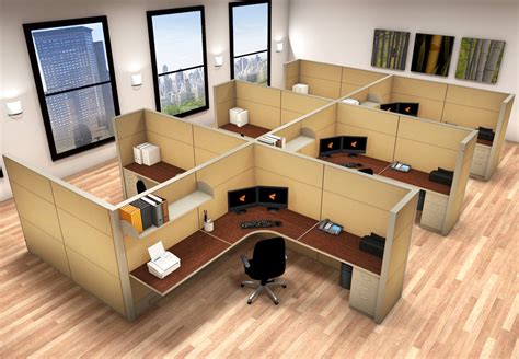 Office System Furniture 8X8 Cubicle Workstations Cubicle Systems