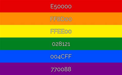 Official Pride Colors 2021 Exact Color Codes For 15 Pride Flags