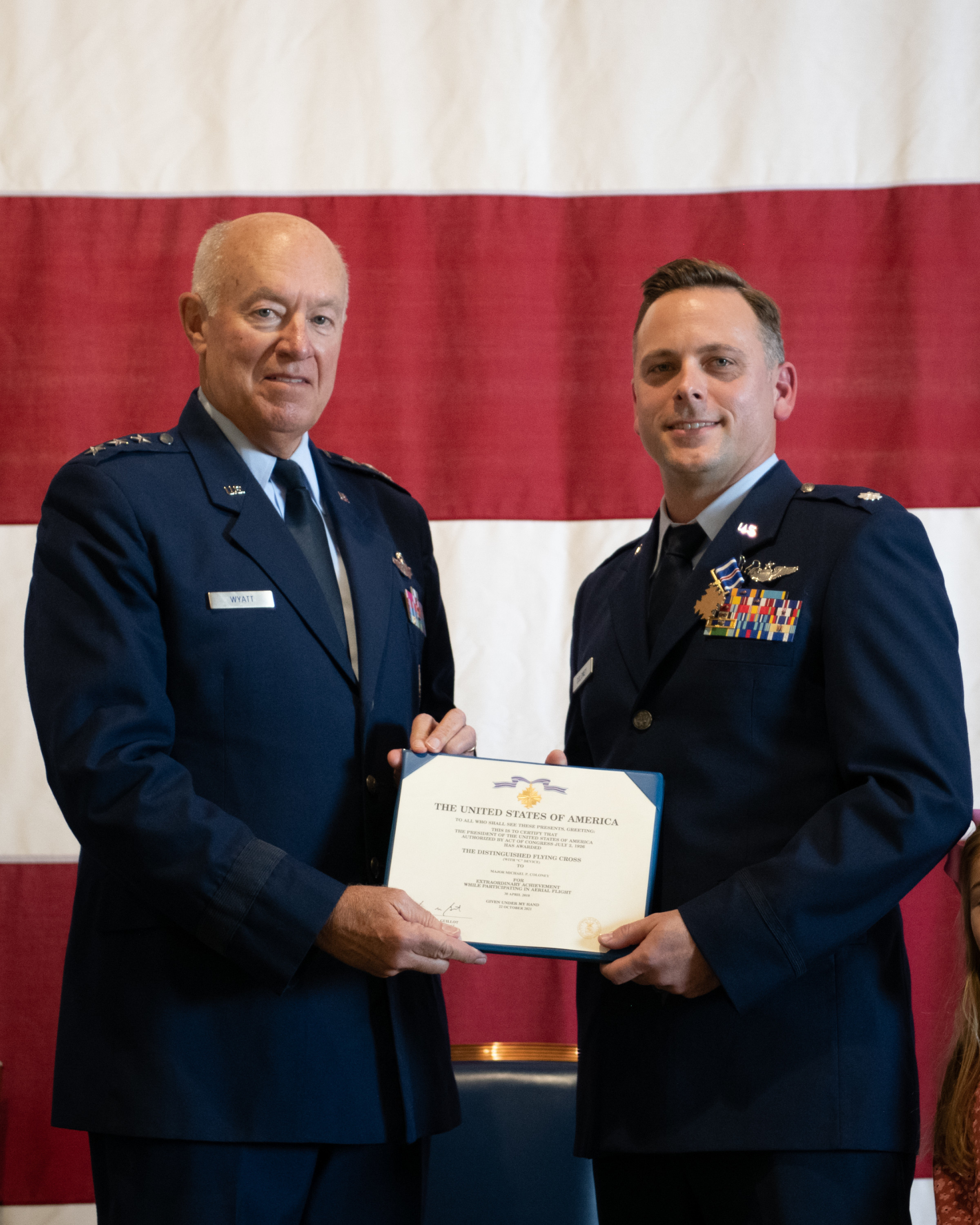 Oklahoma Air National Guard Pilot Receives Distinguished Flying Cross