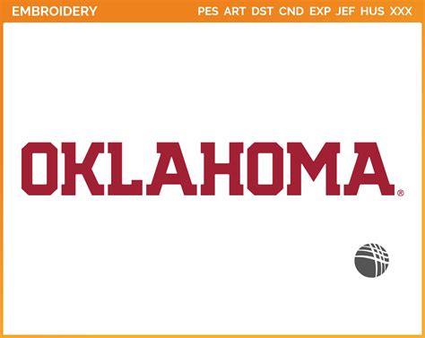 Oklahoma Sooners Wordmark Logo 2018 College Sports Embroidery