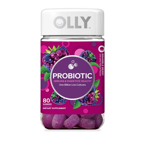 Olly Probiotic Immune Amp Digestive Health Bramble Berry Gummies Shop Multivitamins At H E B