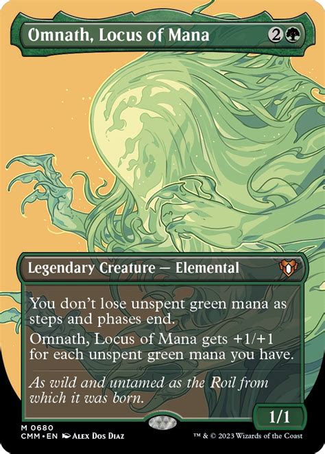 Omnath Locus Of Mana Borderless Commander Masters Magic The