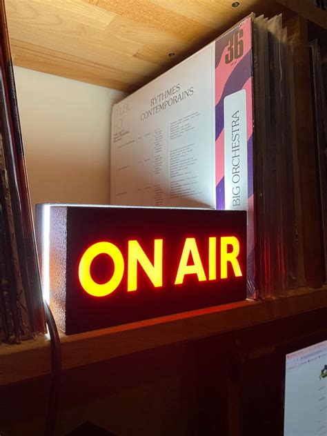 On Air Sign Broadcasting Radio Networks Streaming Recording Etsy