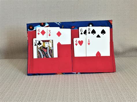 One Card Holder Playing Card Holder Fabric Card Game Etsy