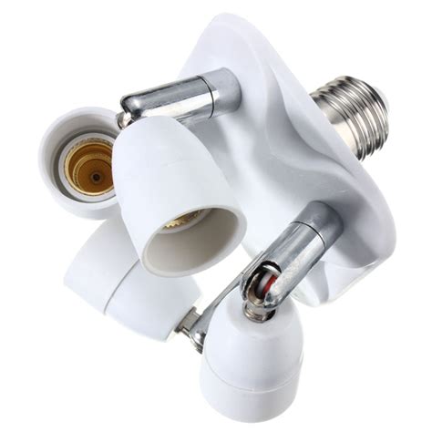 One E27 To E27 E14 4 In 1 Light Bulb Socket Adapter 4 Way Splitter Sale