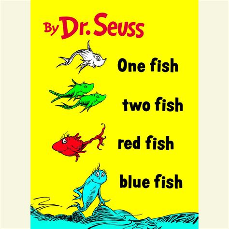 One Fish Two Fish Red Fish Blue Fish Author Dr Seuss Random House