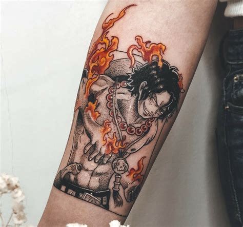 One Piece Ace Tattoo Ace One Piece One Piece Ace One Piece One Piece Images