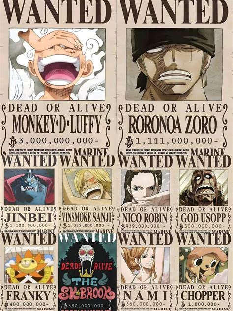 One Piece Bounty Poster Shop Redbubble One Piece Bounties One