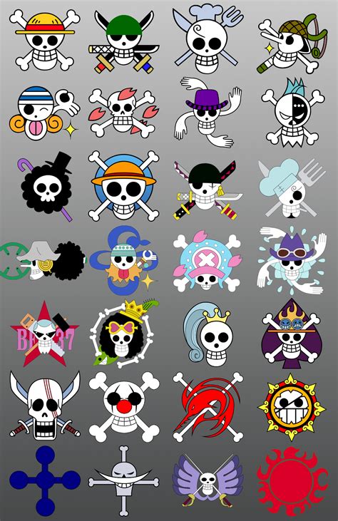 One Piece Jolly Rogers