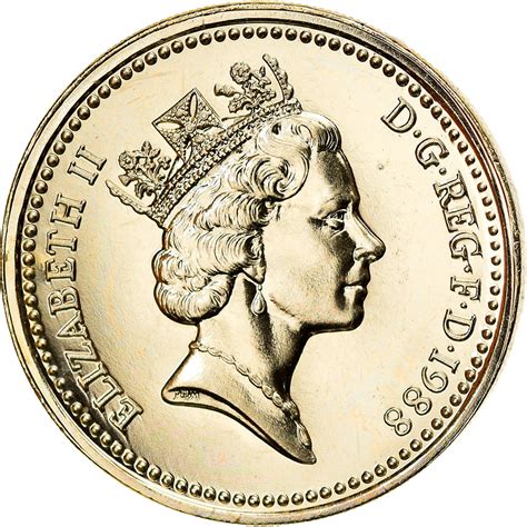 One Pound 1988 Shield Coin From United Kingdom Online Coin Club