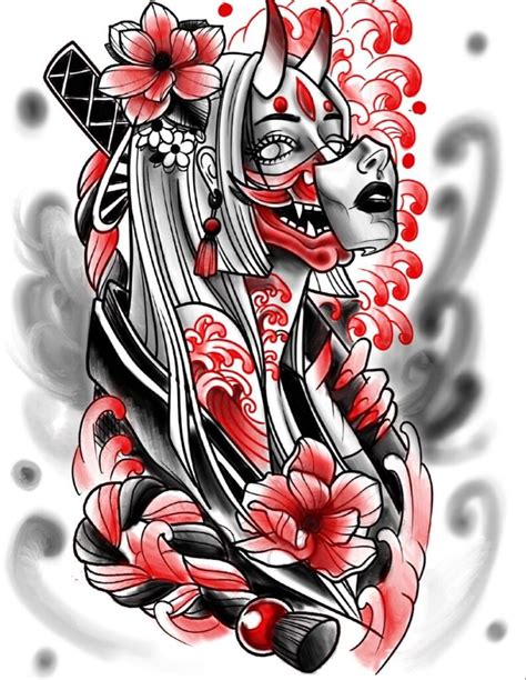 Unique Oni Mask Tattoo Designs for Bold Statements