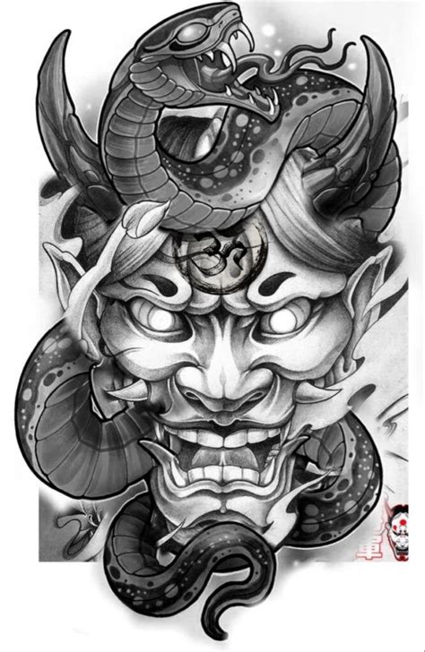 Oni Mask Tattoos Designs Ideas And Meaning Tattoos For You