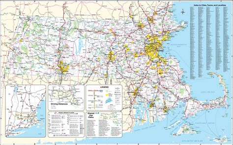 Online Map Of Massachusetts Large