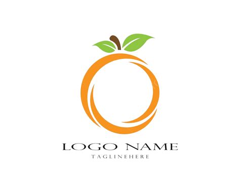 Orange Logo Design Twist Clear Orange Logo Vector Twist Clear Orange