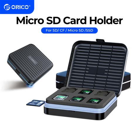 Orico Micro Sd Card Holder 16 Slots Memory Card Storage Case Protector For Sd Cf Micro Sd Ssd Shockproof Card Organizer Mscd Shopee Philippines