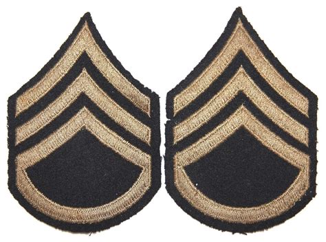 Original Wwii U S Army E 5 Staff Sergeant Chevrons Stripes 4663523005