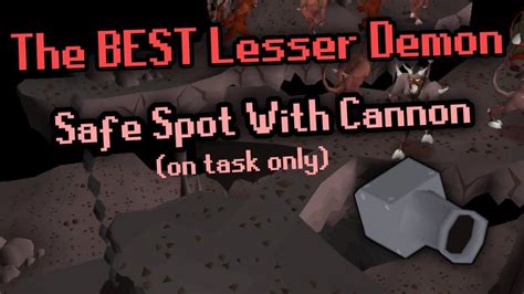 Osrs Safespot Lesser Demon Slayer Task Youtube