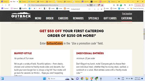 Outback Steakhouse Coupon Code 2024 Wendy Joycelin