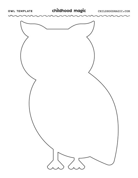 Owl Outline Template