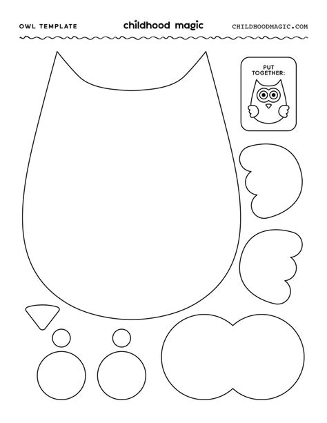 Owl Template Childhood Magic