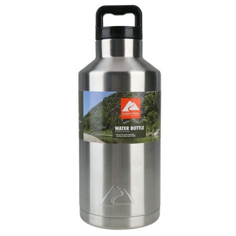 Ozark Trail Double Wall Vacuum Sealed Stainless Steel Water Bottle 64