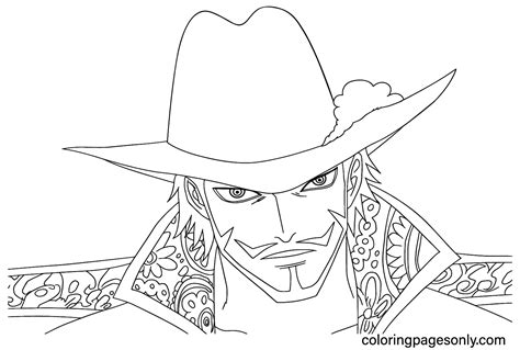 P Gina Para Colorear De Mihawk Dracule One Piece P Ginas Para Colorear De Mihawk Dracule