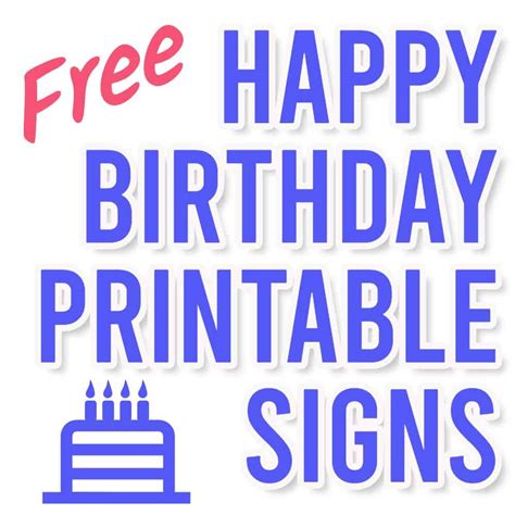 5 Free Happy Birthday Printables - Military And Veteran