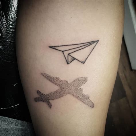 5 Unique Paper Airplane Tattoo Designs