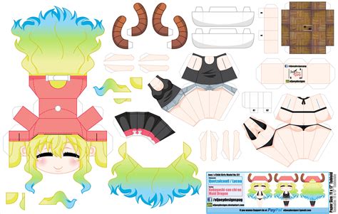 Paper Craft Template Anime