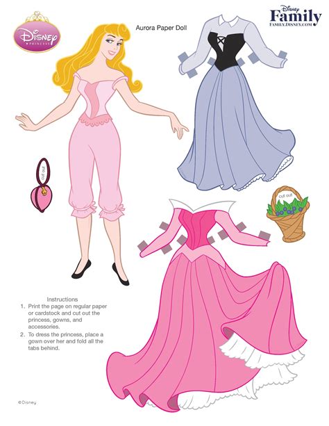 5 Free Paper Dolls Printables to Color and Play