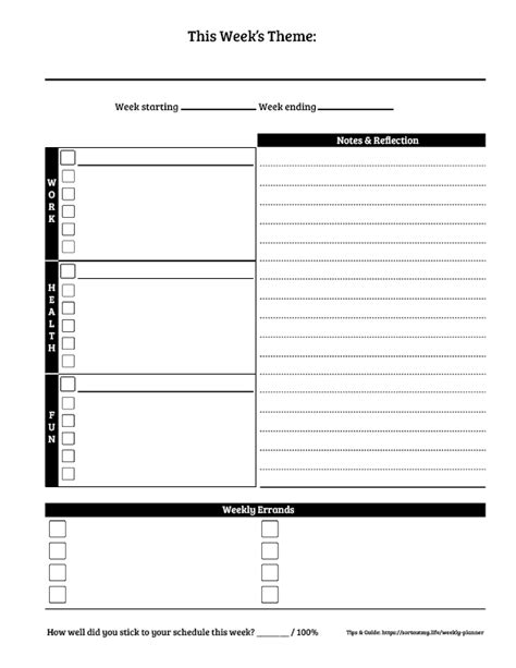 Paper Paper Party Supplies Weekly Planner Weekly Schedule Work School