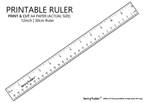 5 Free Paper Ruler Printables