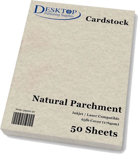 Parchment Paper Natural For Inkjet Printers