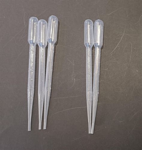 Pasteur Pipette 3Ml Laboratory Disposable Plastic Droppers 3Ml Transfer