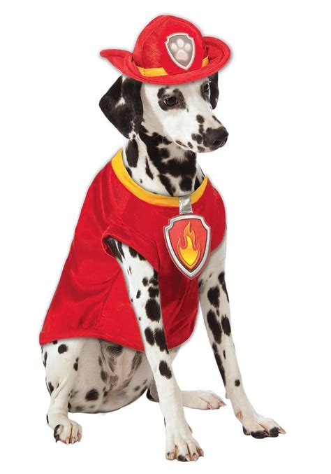 Paw Patrol Marshall The Fire Dog Firefighter Pet Halloween Costume Sm