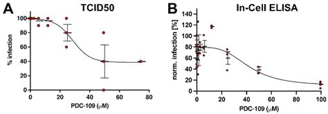 Pdc 109 Effects On Live Cov 2 Infection In Cell Culture The Antiviral Download Scientific