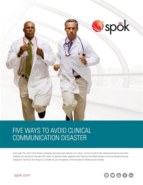 Pdf Five Ways To Avoid Clinical Communication Disastercloud Spok Com Eb Amer 5 Ways Avoid