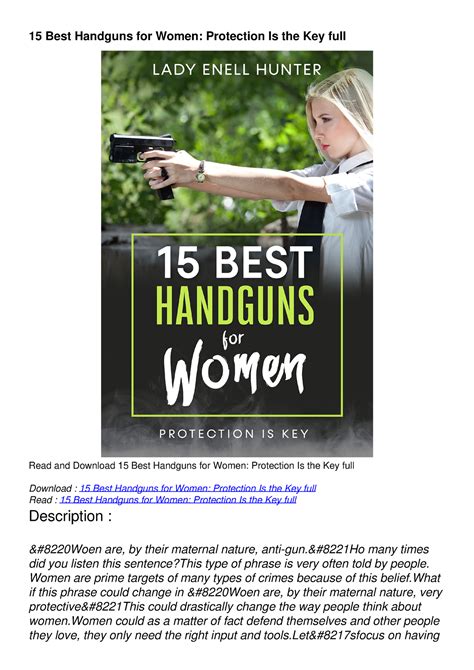 Pdf Read 15 Best Handguns For Women Protection Is The Key Full 15